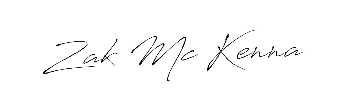 Create a beautiful signature design for name Zak Mc Kenna. With this signature (Antro_Vectra) fonts, you can make a handwritten signature for free. Zak Mc Kenna signature style 6 images and pictures png