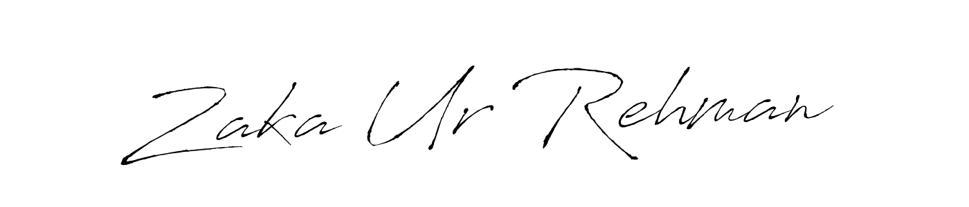 How to make Zaka Ur Rehman name signature. Use Antro_Vectra style for creating short signs online. This is the latest handwritten sign. Zaka Ur Rehman signature style 6 images and pictures png