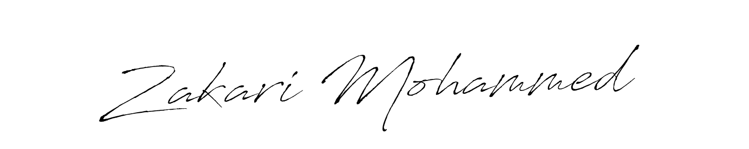 Make a short Zakari Mohammed signature style. Manage your documents anywhere anytime using Antro_Vectra. Create and add eSignatures, submit forms, share and send files easily. Zakari Mohammed signature style 6 images and pictures png