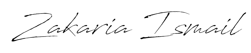 Elevate your brand with a stunning Zakaria Ismail eSignature. The Antro_Vectra style provides a balanced, flowing aesthetic for everyday signing. Zakaria Ismail signature style 6 images and pictures png