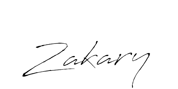 Zakary stylish signature style. Best Handwritten Sign (Antro_Vectra) for my name. Handwritten Signature Collection Ideas for my name Zakary. Zakary signature style 6 images and pictures png