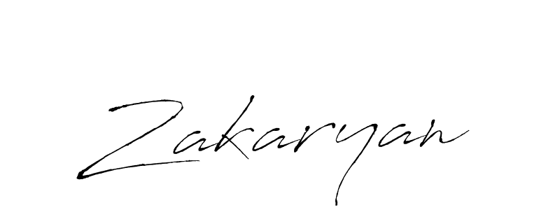 Create a beautiful signature design for name Zakaryan. With this signature (Antro_Vectra) fonts, you can make a handwritten signature for free. Zakaryan signature style 6 images and pictures png