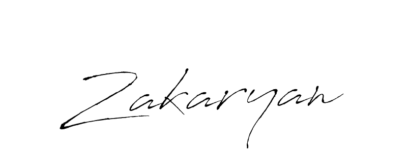 Create a beautiful signature design for name Zakaryan. With this signature (Antro_Vectra) fonts, you can make a handwritten signature for free. Zakaryan signature style 6 images and pictures png