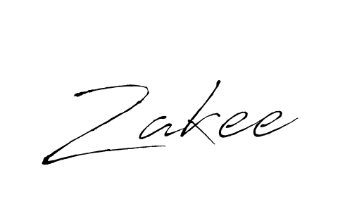 Zakee stylish signature style. Best Handwritten Sign (Antro_Vectra) for my name. Handwritten Signature Collection Ideas for my name Zakee. Zakee signature style 6 images and pictures png