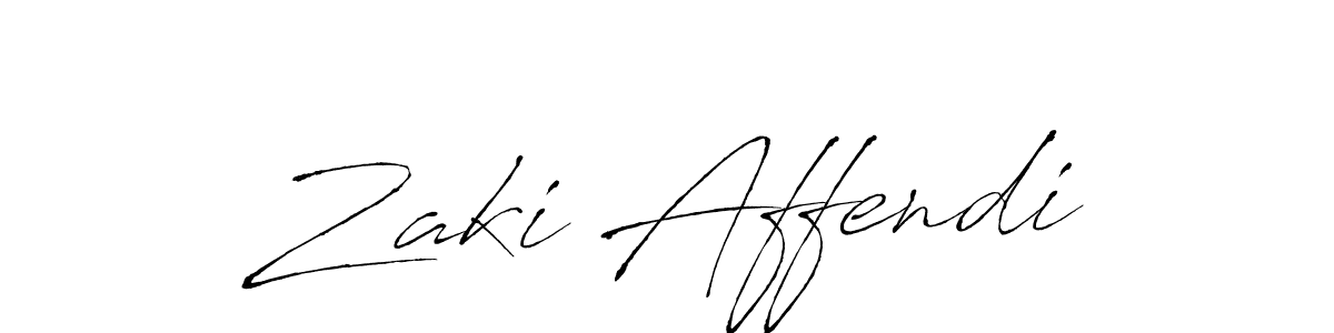 Use a signature maker to create a handwritten signature online. With this signature software, you can design (Antro_Vectra) your own signature for name Zaki Affendi. Zaki Affendi signature style 6 images and pictures png