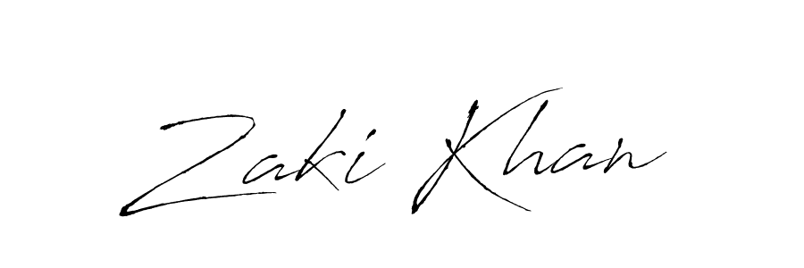 Zaki Khan stylish signature style. Best Handwritten Sign (Antro_Vectra) for my name. Handwritten Signature Collection Ideas for my name Zaki Khan. Zaki Khan signature style 6 images and pictures png