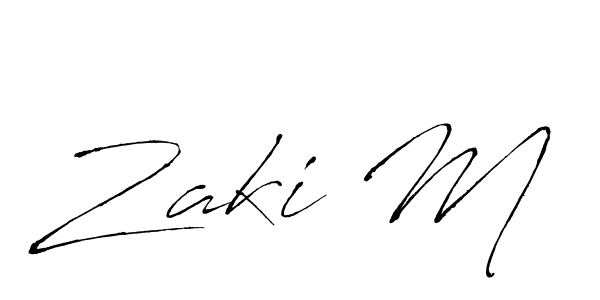 if you are searching for the best signature style for your name Zaki M. so please give up your signature search. here we have designed multiple signature styles  using Antro_Vectra. Zaki M signature style 6 images and pictures png