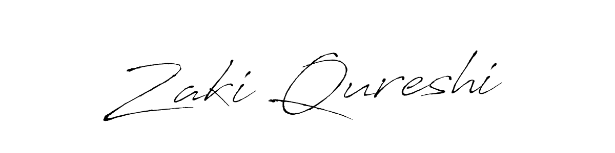 Zaki Qureshi stylish signature style. Best Handwritten Sign (Antro_Vectra) for my name. Handwritten Signature Collection Ideas for my name Zaki Qureshi. Zaki Qureshi signature style 6 images and pictures png