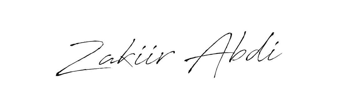 Design your own signature with our free online signature maker. With this signature software, you can create a handwritten (Antro_Vectra) signature for name Zakiir Abdi. Zakiir Abdi signature style 6 images and pictures png