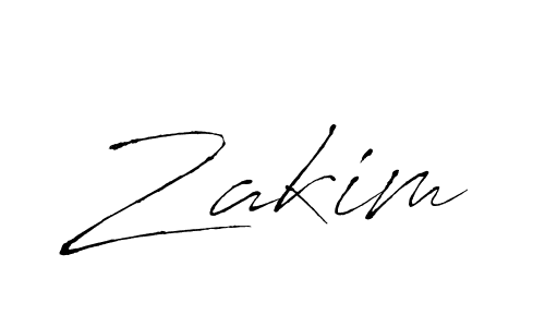 Make a beautiful signature design for name Zakim. With this signature (Antro_Vectra) style, you can create a handwritten signature for free. Zakim signature style 6 images and pictures png