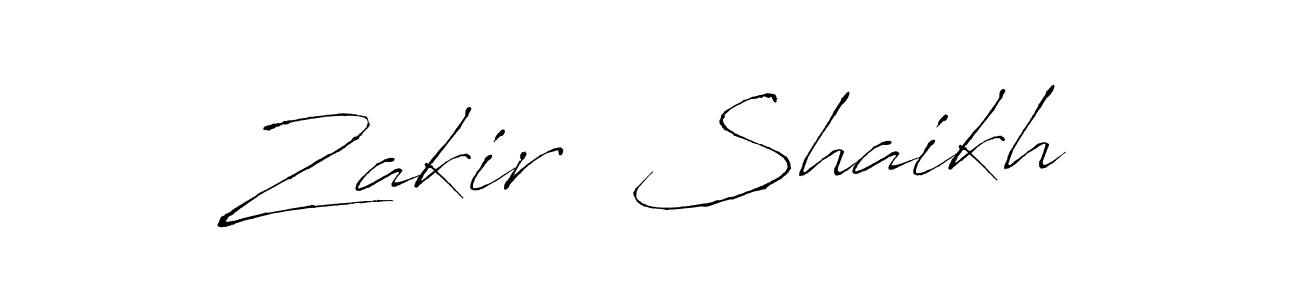 It looks lik you need a new signature style for name Zakir  Shaikh. Design unique handwritten (Antro_Vectra) signature with our free signature maker in just a few clicks. Zakir  Shaikh signature style 6 images and pictures png