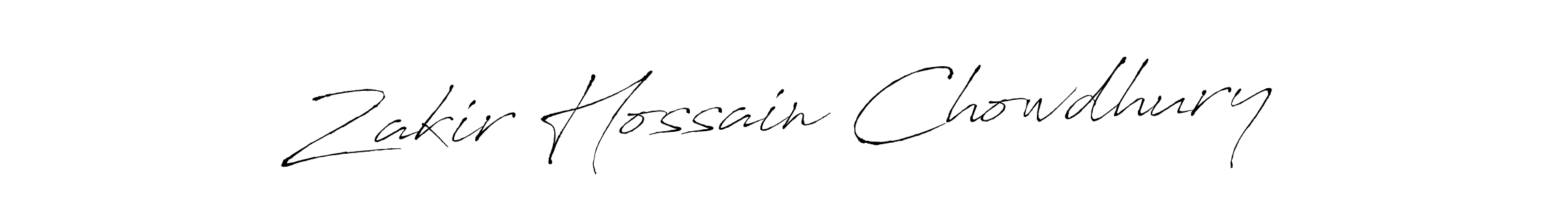 Make a beautiful signature design for name Zakir Hossain Chowdhury. With this signature (Antro_Vectra) style, you can create a handwritten signature for free. Zakir Hossain Chowdhury signature style 6 images and pictures png