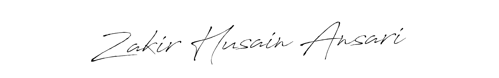 The best way (Antro_Vectra) to make a short signature is to pick only two or three words in your name. The name Zakir Husain Ansari include a total of six letters. For converting this name. Zakir Husain Ansari signature style 6 images and pictures png