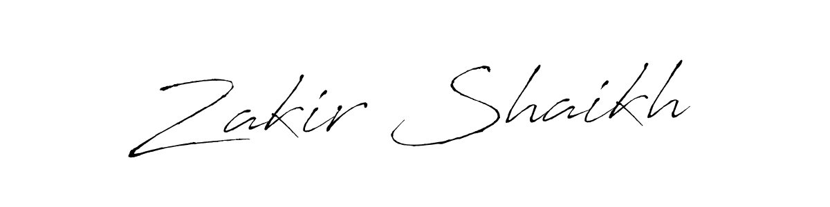 Also we have Zakir Shaikh name is the best signature style. Create professional handwritten signature collection using Antro_Vectra autograph style. Zakir Shaikh signature style 6 images and pictures png