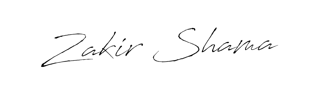 Also we have Zakir Shama name is the best signature style. Create professional handwritten signature collection using Antro_Vectra autograph style. Zakir Shama signature style 6 images and pictures png