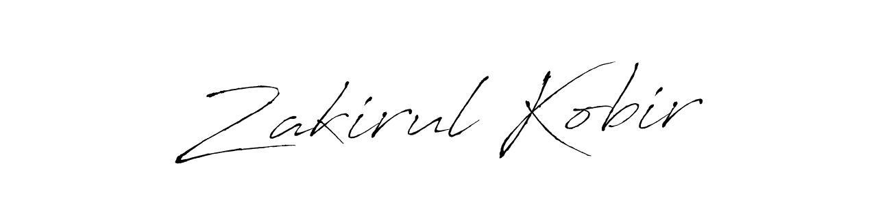 How to make Zakirul Kobir signature? Antro_Vectra is a professional autograph style. Create handwritten signature for Zakirul Kobir name. Zakirul Kobir signature style 6 images and pictures png