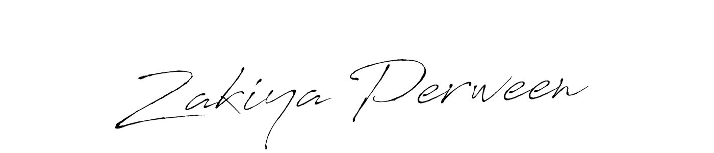 Create a beautiful signature design for name Zakiya Perween. With this signature (Antro_Vectra) fonts, you can make a handwritten signature for free. Zakiya Perween signature style 6 images and pictures png