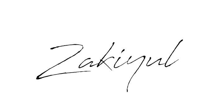 Zakiyul stylish signature style. Best Handwritten Sign (Antro_Vectra) for my name. Handwritten Signature Collection Ideas for my name Zakiyul. Zakiyul signature style 6 images and pictures png