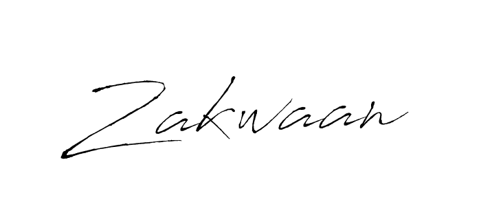 Create a beautiful signature design for name Zakwaan. With this signature (Antro_Vectra) fonts, you can make a handwritten signature for free. Zakwaan signature style 6 images and pictures png