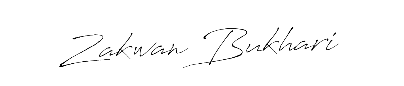 Design your own signature with our free online signature maker. With this signature software, you can create a handwritten (Antro_Vectra) signature for name Zakwan Bukhari. Zakwan Bukhari signature style 6 images and pictures png