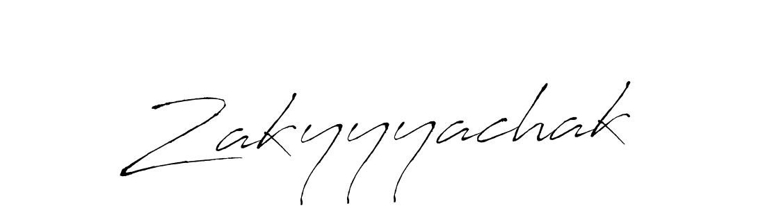 Make a beautiful signature design for name Zakyyyachak. With this signature (Antro_Vectra) style, you can create a handwritten signature for free. Zakyyyachak signature style 6 images and pictures png