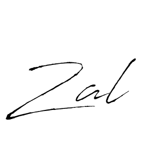 Make a beautiful signature design for name Zal. With this signature (Antro_Vectra) style, you can create a handwritten signature for free. Zal signature style 6 images and pictures png