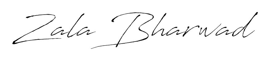 Zala Bharwad stylish signature style. Best Handwritten Sign (Antro_Vectra) for my name. Handwritten Signature Collection Ideas for my name Zala Bharwad. Zala Bharwad signature style 6 images and pictures png