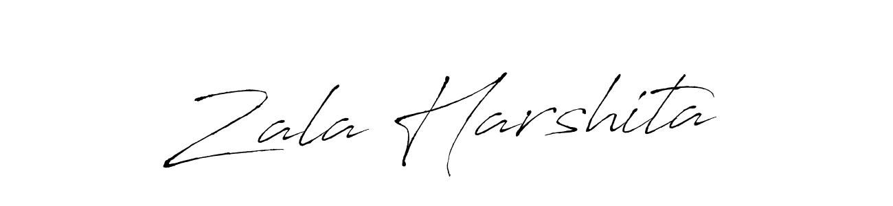 It looks lik you need a new signature style for name Zala Harshita. Design unique handwritten (Antro_Vectra) signature with our free signature maker in just a few clicks. Zala Harshita signature style 6 images and pictures png