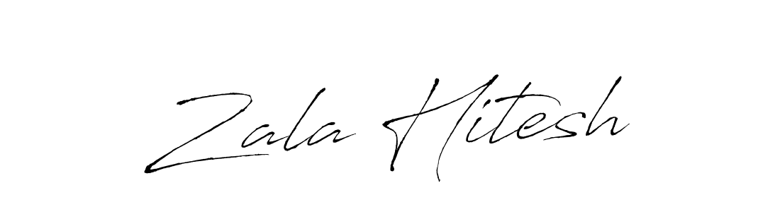 Design your own signature with our free online signature maker. With this signature software, you can create a handwritten (Antro_Vectra) signature for name Zala Hitesh. Zala Hitesh signature style 6 images and pictures png