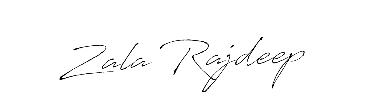 Zala Rajdeep stylish signature style. Best Handwritten Sign (Antro_Vectra) for my name. Handwritten Signature Collection Ideas for my name Zala Rajdeep. Zala Rajdeep signature style 6 images and pictures png