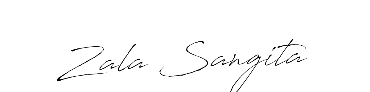 You can use this online signature creator to create a handwritten signature for the name Zala Sangita. This is the best online autograph maker. Zala Sangita signature style 6 images and pictures png