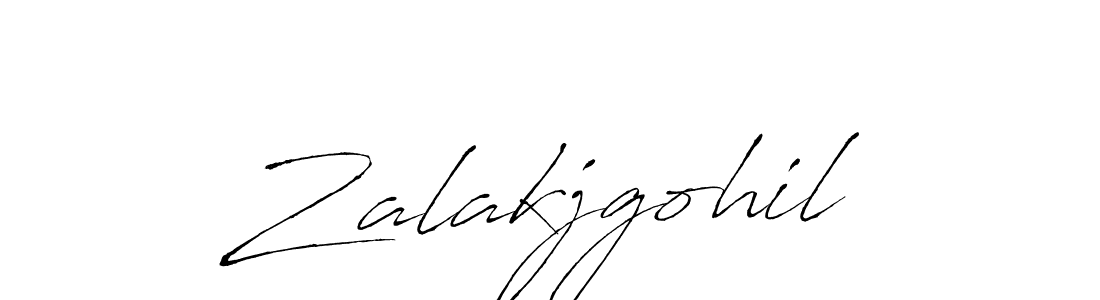 How to make Zalakjgohil signature? Antro_Vectra is a professional autograph style. Create handwritten signature for Zalakjgohil name. Zalakjgohil signature style 6 images and pictures png