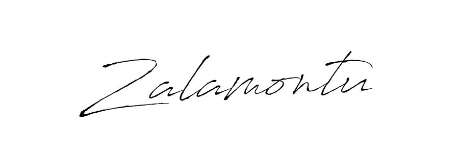 How to make Zalamontu name signature. Use Antro_Vectra style for creating short signs online. This is the latest handwritten sign. Zalamontu signature style 6 images and pictures png