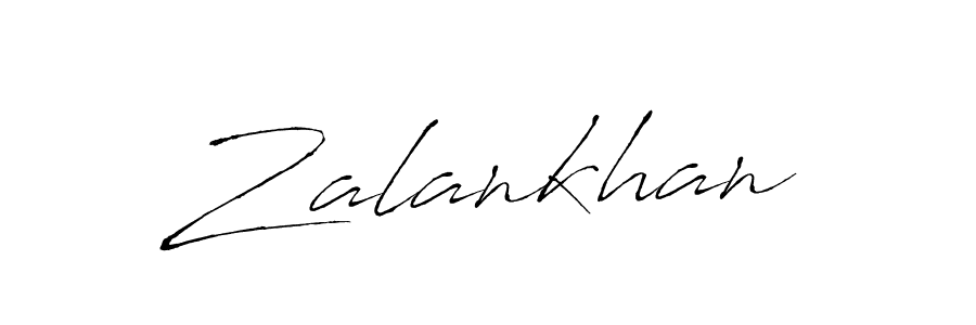 Design your own signature with our free online signature maker. With this signature software, you can create a handwritten (Antro_Vectra) signature for name Zalankhan. Zalankhan signature style 6 images and pictures png