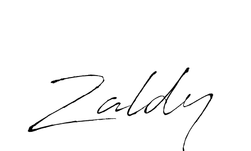 Use a signature maker to create a handwritten signature online. With this signature software, you can design (Antro_Vectra) your own signature for name Zaldy. Zaldy signature style 6 images and pictures png