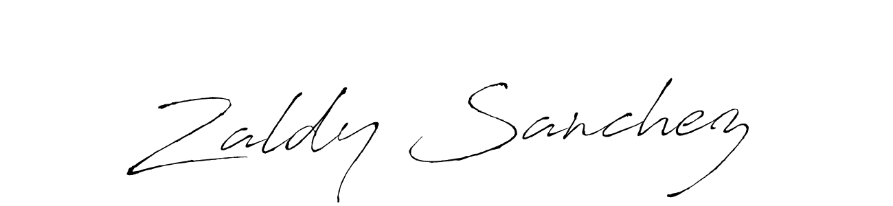 Zaldy Sanchez stylish signature style. Best Handwritten Sign (Antro_Vectra) for my name. Handwritten Signature Collection Ideas for my name Zaldy Sanchez. Zaldy Sanchez signature style 6 images and pictures png