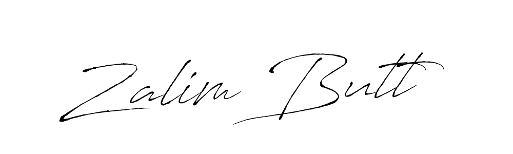 Also we have Zalim Butt name is the best signature style. Create professional handwritten signature collection using Antro_Vectra autograph style. Zalim Butt signature style 6 images and pictures png