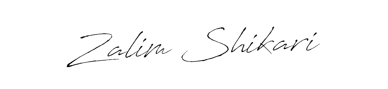 How to make Zalim Shikari name signature. Use Antro_Vectra style for creating short signs online. This is the latest handwritten sign. Zalim Shikari signature style 6 images and pictures png