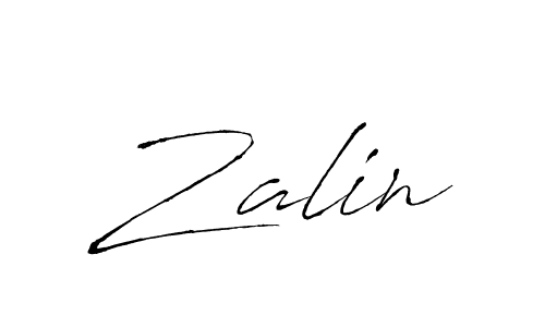 Zalin stylish signature style. Best Handwritten Sign (Antro_Vectra) for my name. Handwritten Signature Collection Ideas for my name Zalin. Zalin signature style 6 images and pictures png