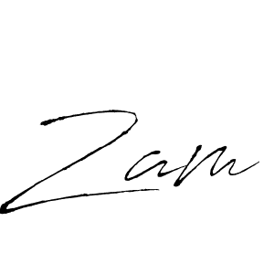 Zam stylish signature style. Best Handwritten Sign (Antro_Vectra) for my name. Handwritten Signature Collection Ideas for my name Zam. Zam signature style 6 images and pictures png