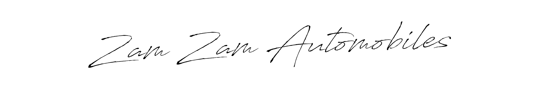 It looks lik you need a new signature style for name Zam Zam Automobiles. Design unique handwritten (Antro_Vectra) signature with our free signature maker in just a few clicks. Zam Zam Automobiles signature style 6 images and pictures png