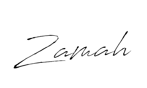 Use a signature maker to create a handwritten signature online. With this signature software, you can design (Antro_Vectra) your own signature for name Zamah. Zamah signature style 6 images and pictures png