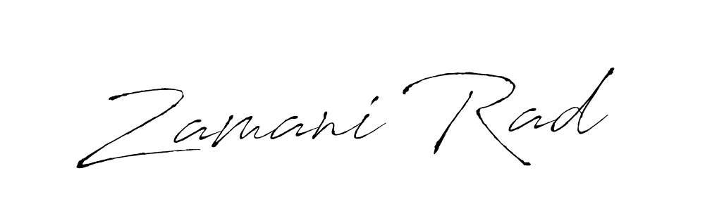 The best way (Antro_Vectra) to make a short signature is to pick only two or three words in your name. The name Zamani Rad include a total of six letters. For converting this name. Zamani Rad signature style 6 images and pictures png