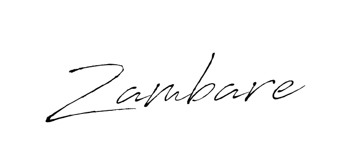 Create a beautiful signature design for name Zambare. With this signature (Antro_Vectra) fonts, you can make a handwritten signature for free. Zambare signature style 6 images and pictures png