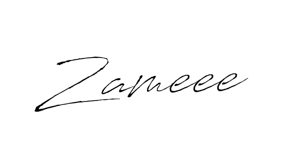 Make a beautiful signature design for name Zameee. With this signature (Antro_Vectra) style, you can create a handwritten signature for free. Zameee signature style 6 images and pictures png