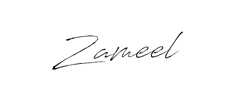 Create a beautiful signature design for name Zameel×. With this signature (Antro_Vectra) fonts, you can make a handwritten signature for free. Zameel× signature style 6 images and pictures png