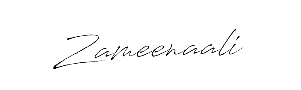 Make a beautiful signature design for name Zameenaali. With this signature (Antro_Vectra) style, you can create a handwritten signature for free. Zameenaali signature style 6 images and pictures png