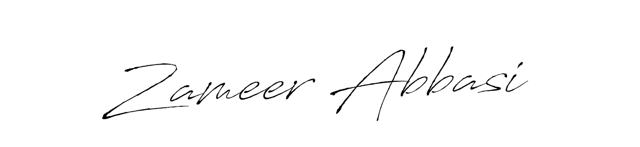 Zameer Abbasi stylish signature style. Best Handwritten Sign (Antro_Vectra) for my name. Handwritten Signature Collection Ideas for my name Zameer Abbasi. Zameer Abbasi signature style 6 images and pictures png