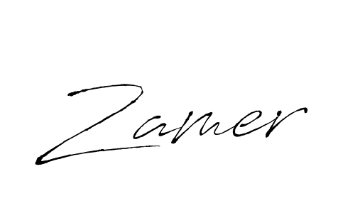 Use a signature maker to create a handwritten signature online. With this signature software, you can design (Antro_Vectra) your own signature for name Zamer. Zamer signature style 6 images and pictures png