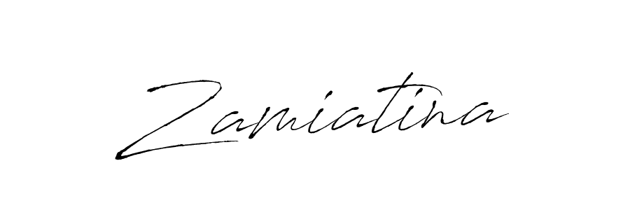 You should practise on your own different ways (Antro_Vectra) to write your name (Zamiatina) in signature. don't let someone else do it for you. Zamiatina signature style 6 images and pictures png